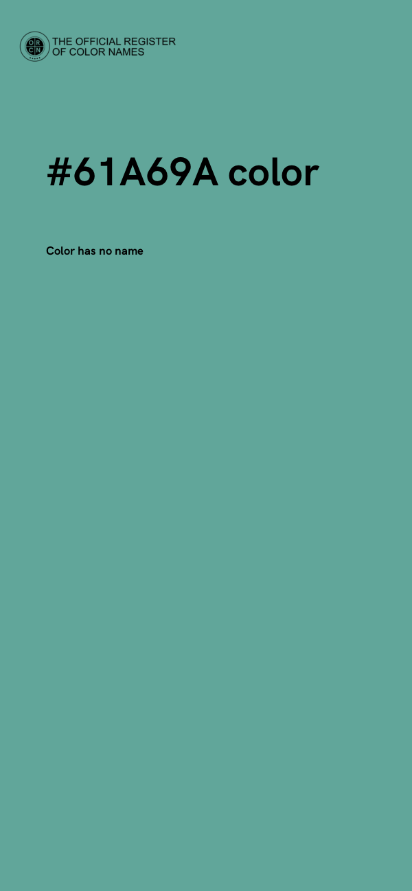 #61A69A color image