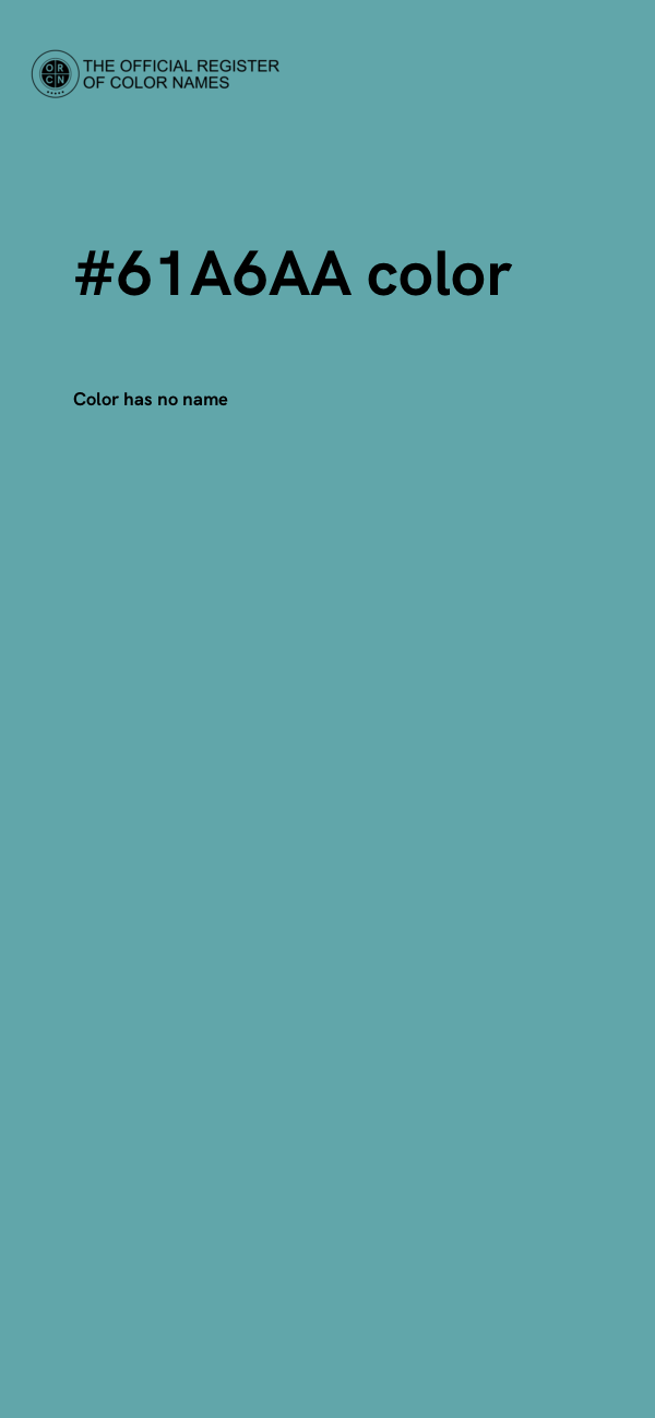 #61A6AA color image