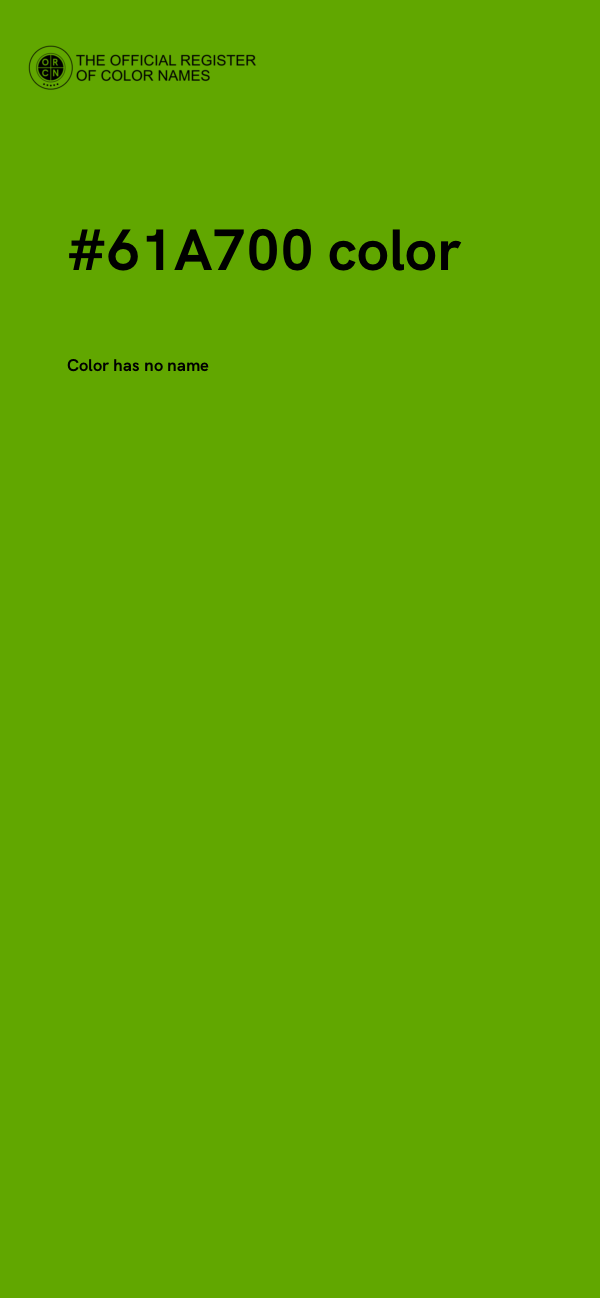 #61A700 color image