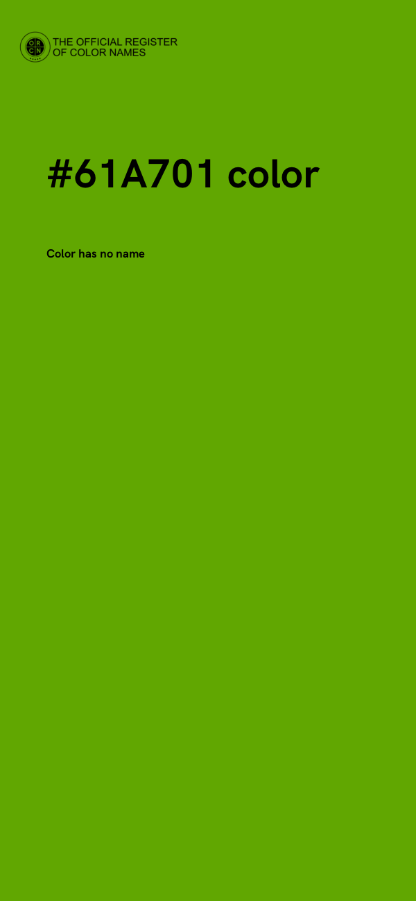 #61A701 color image