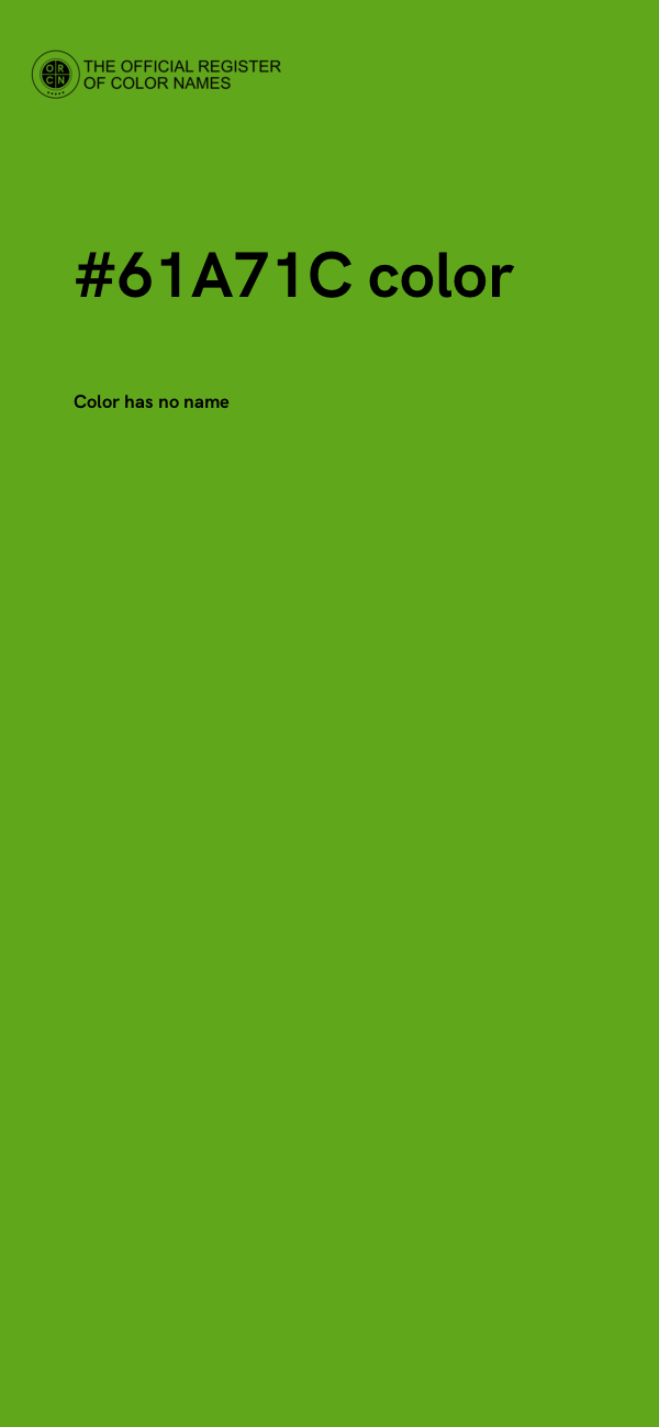 #61A71C color image
