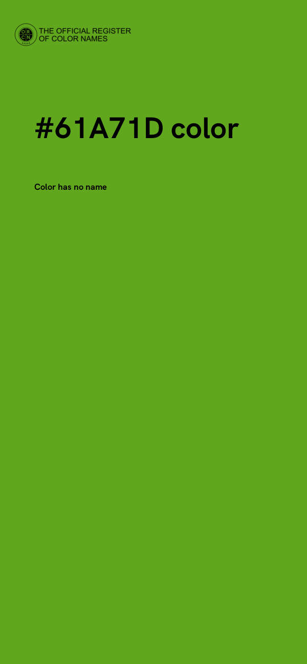 #61A71D color image