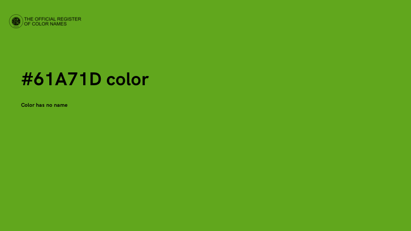 #61A71D color image