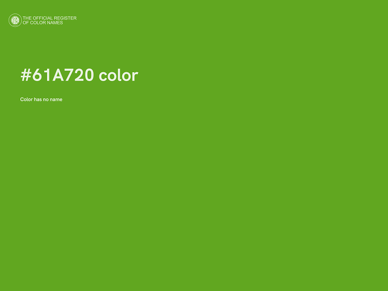 #61A720 color image