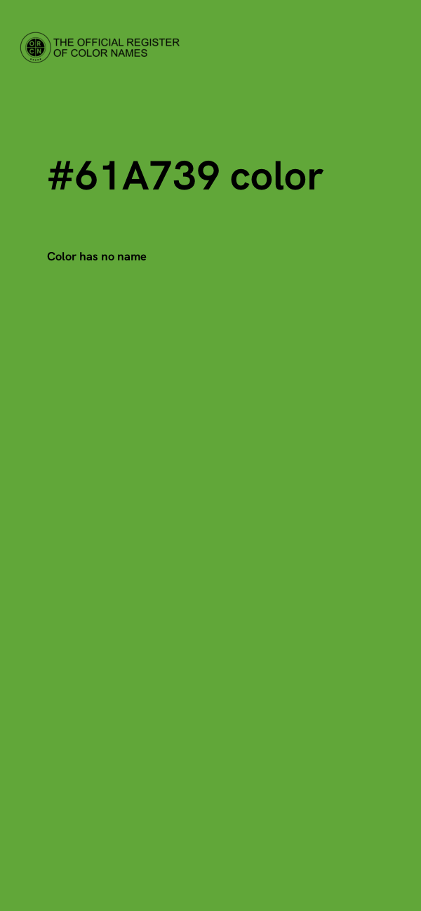 #61A739 color image