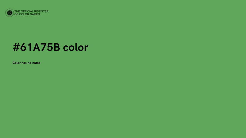 #61A75B color image