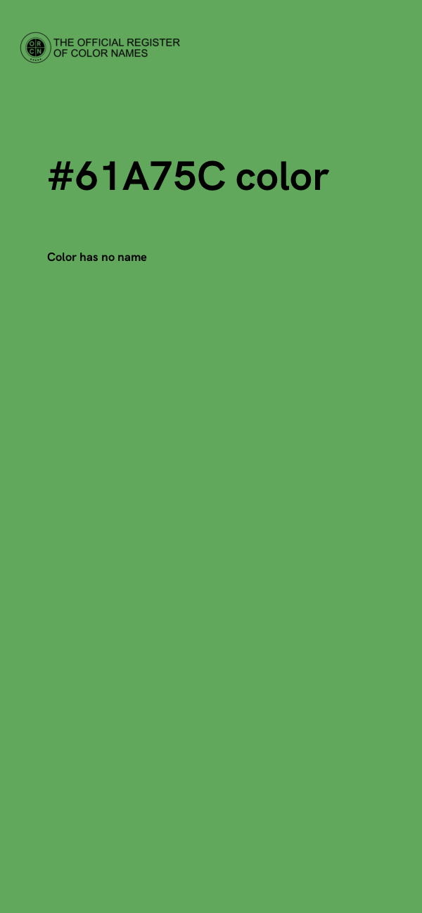 #61A75C color image
