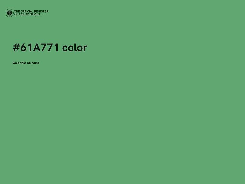 #61A771 color image