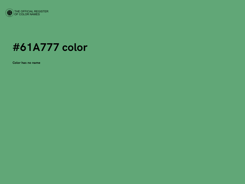 #61A777 color image