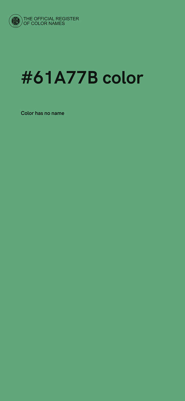 #61A77B color image