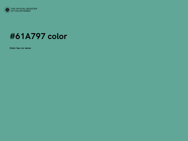 #61A797 color image