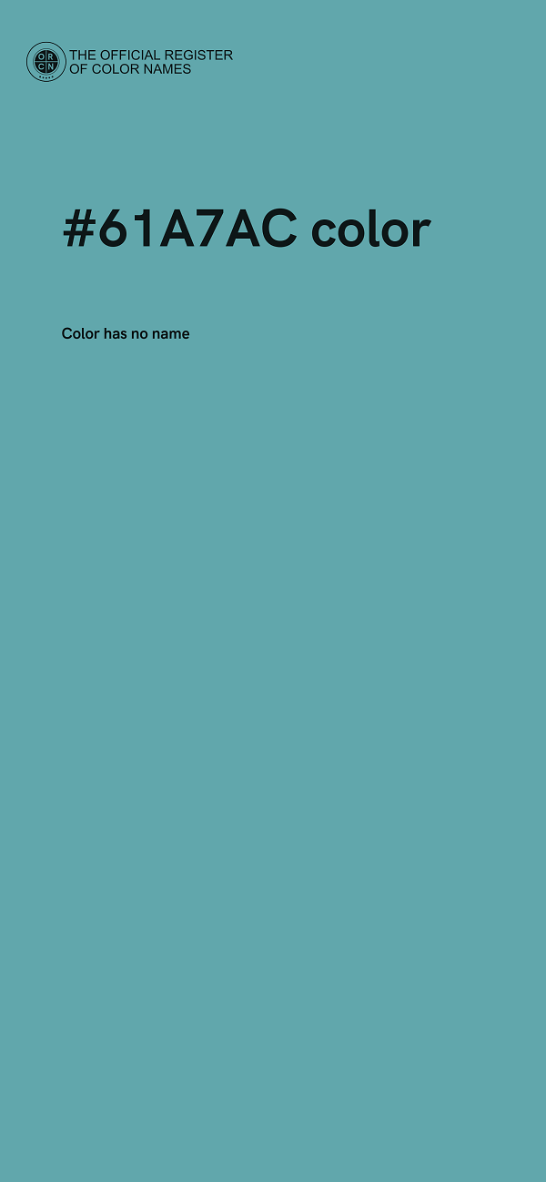 #61A7AC color image