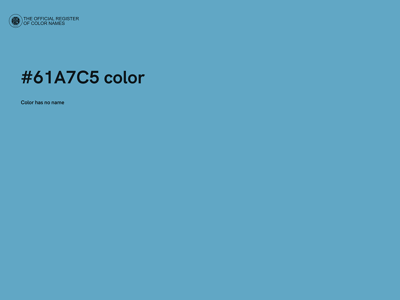 #61A7C5 color image