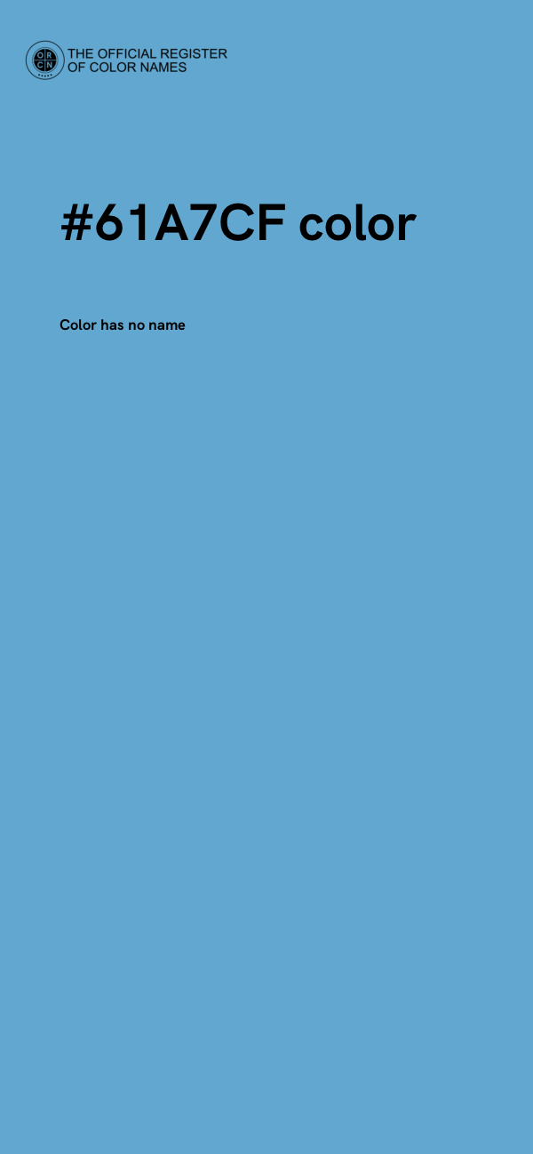 #61A7CF color image