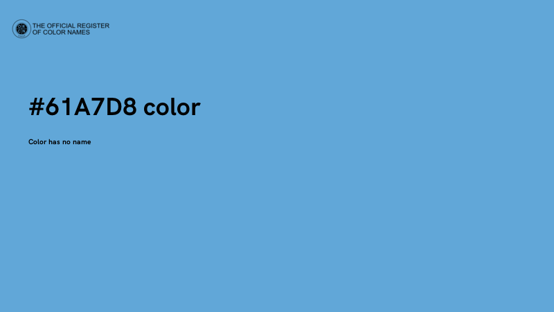 #61A7D8 color image