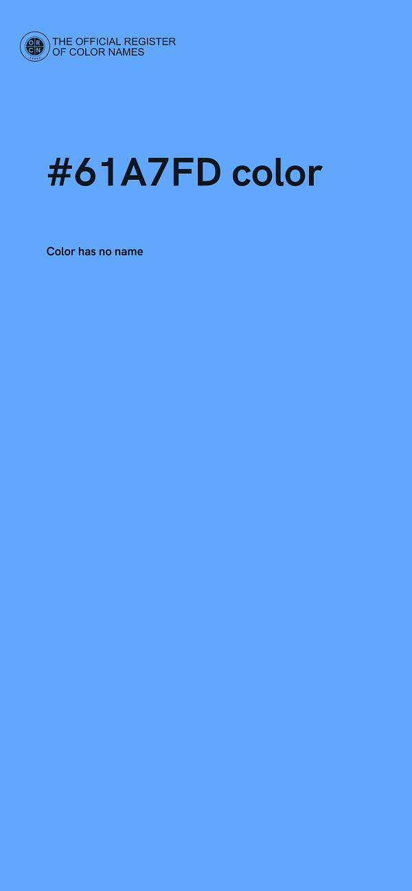 #61A7FD color image