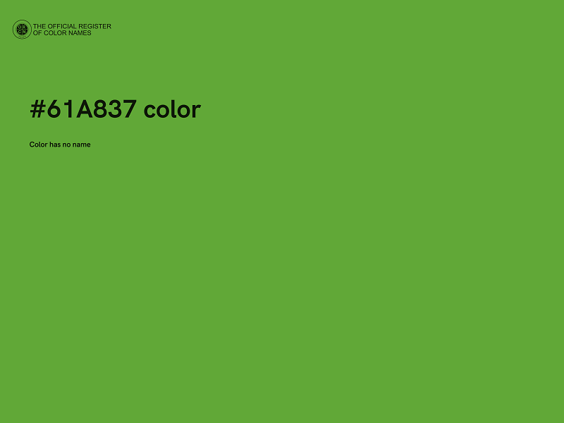 #61A837 color image