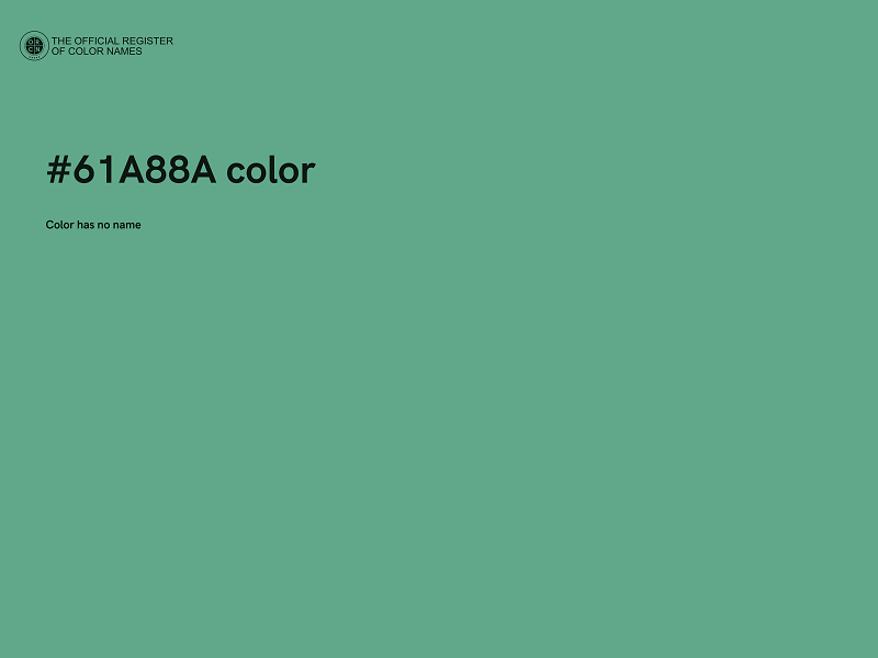 #61A88A color image