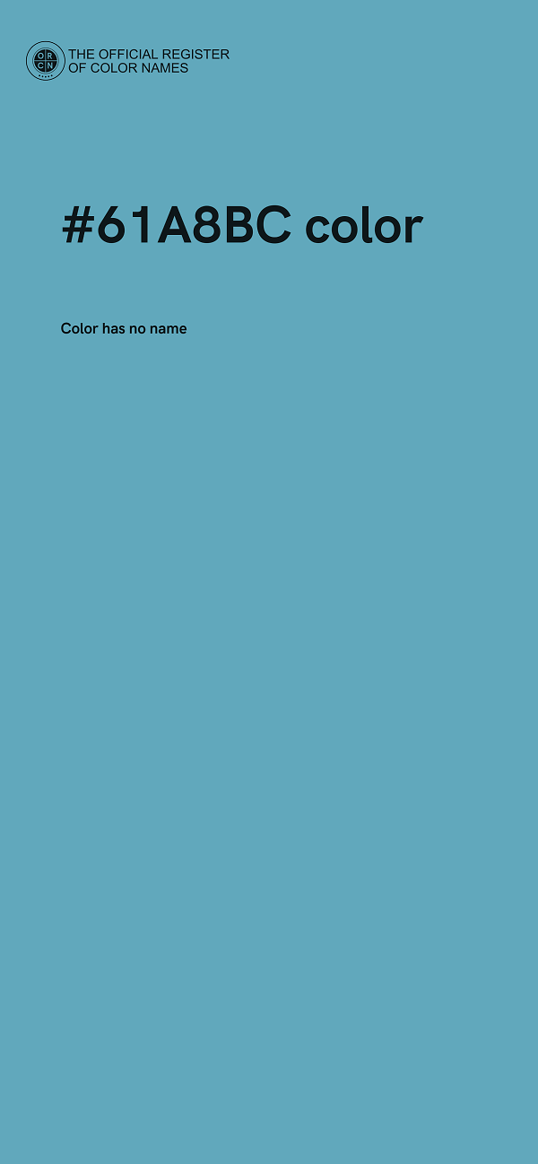 #61A8BC color image