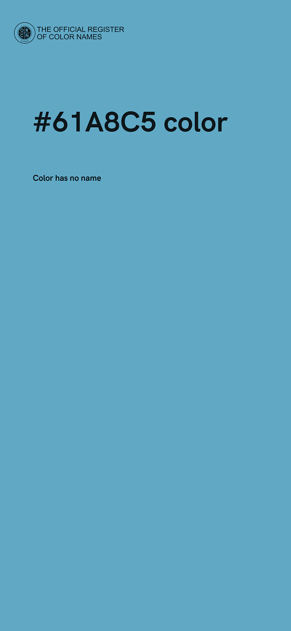 #61A8C5 color image