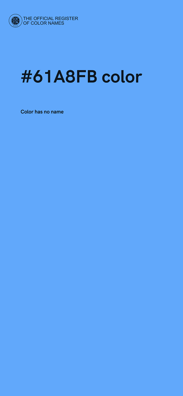 #61A8FB color image