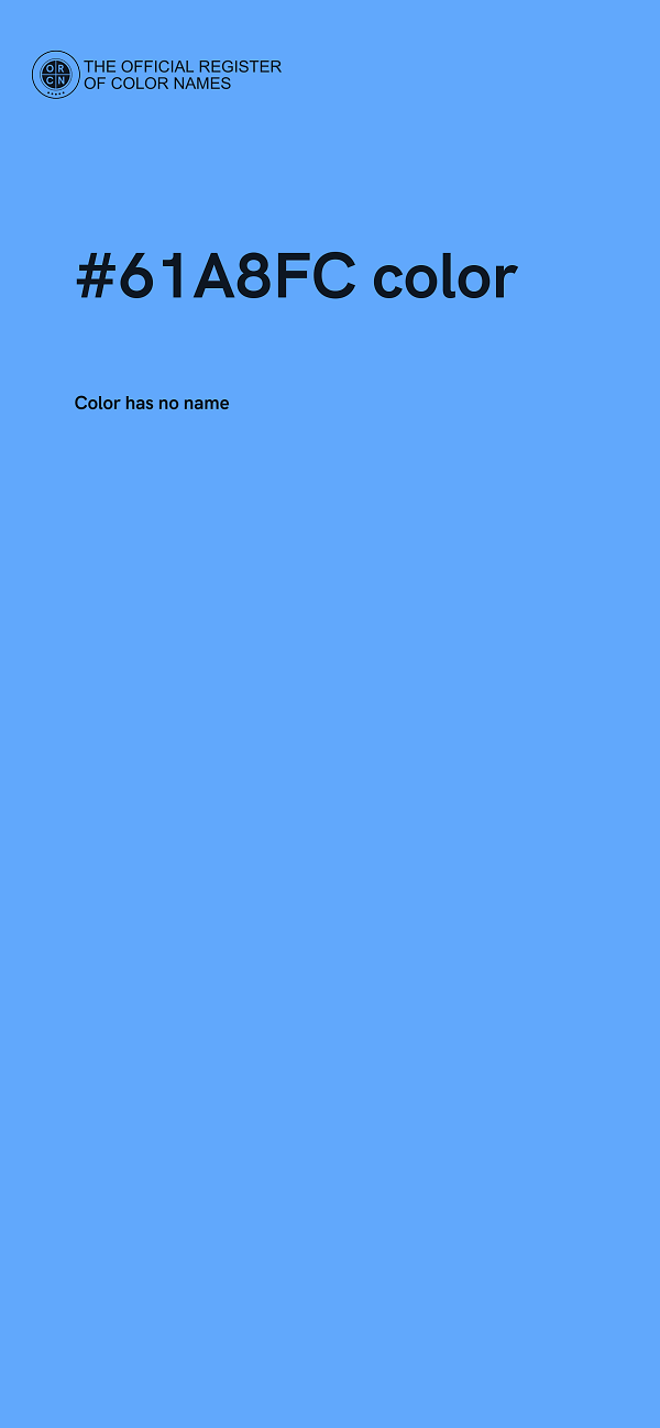 #61A8FC color image
