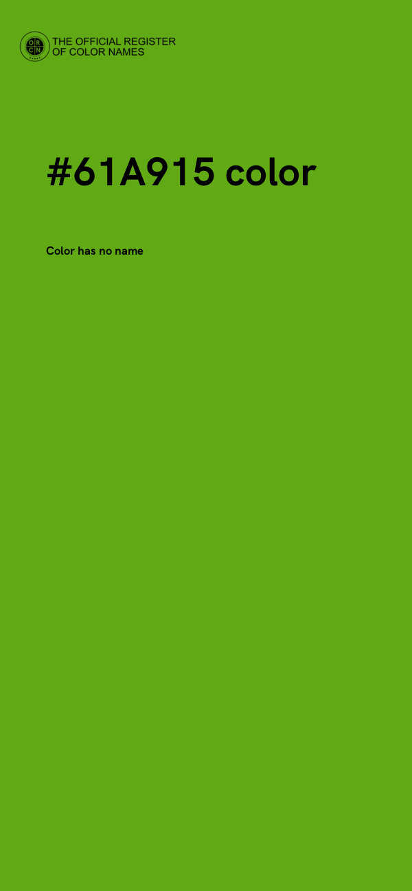 #61A915 color image