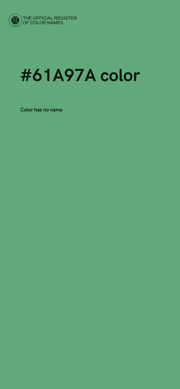 #61A97A color image