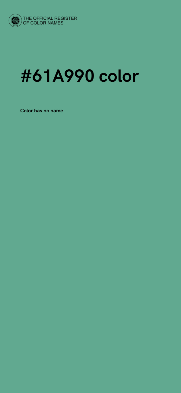 #61A990 color image