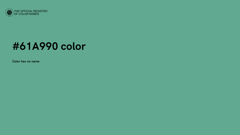 #61A990 color image