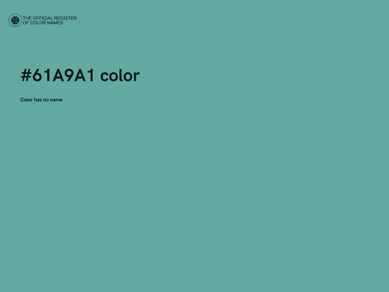 #61A9A1 color image