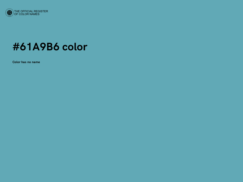 #61A9B6 color image