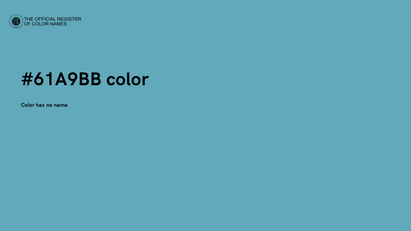 #61A9BB color image