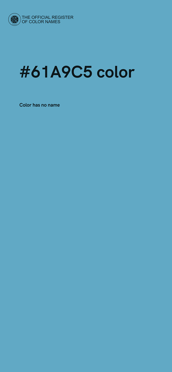#61A9C5 color image