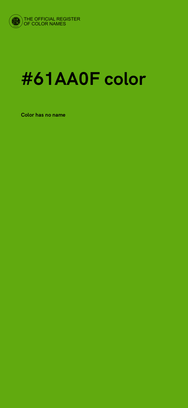 #61AA0F color image