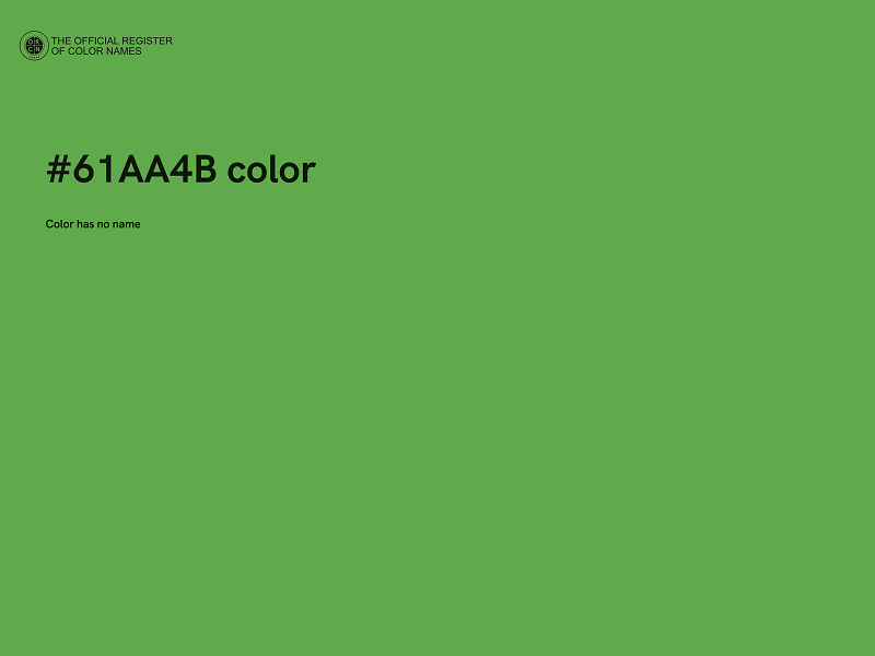 #61AA4B color image