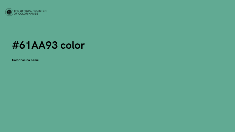 #61AA93 color image