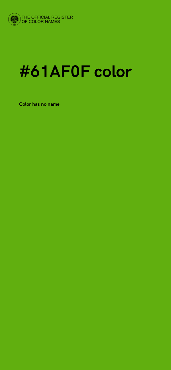 #61AF0F color image