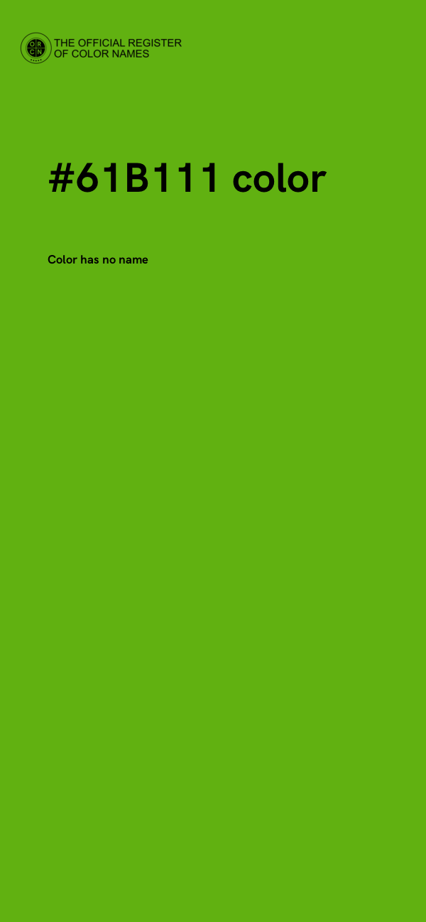 #61B111 color image