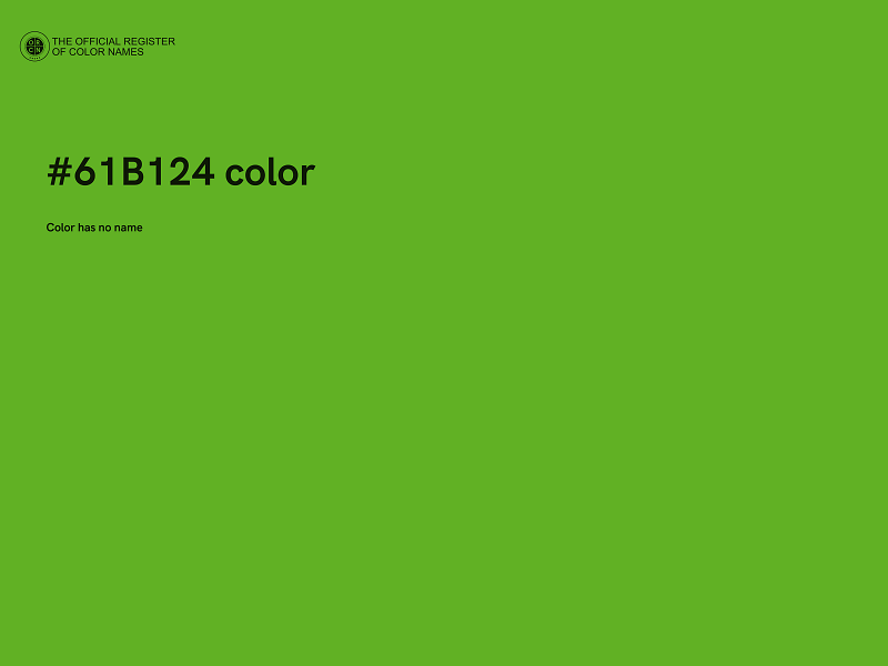 #61B124 color image