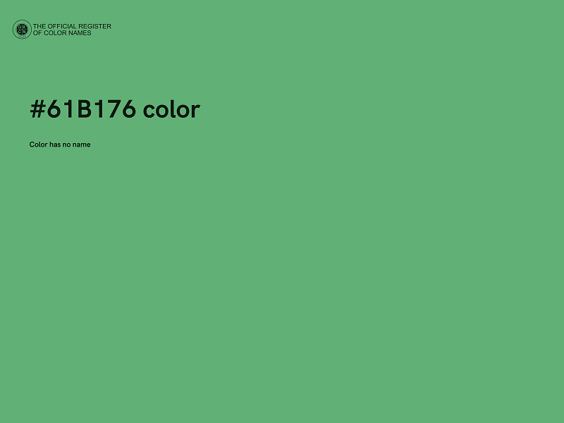 #61B176 color image