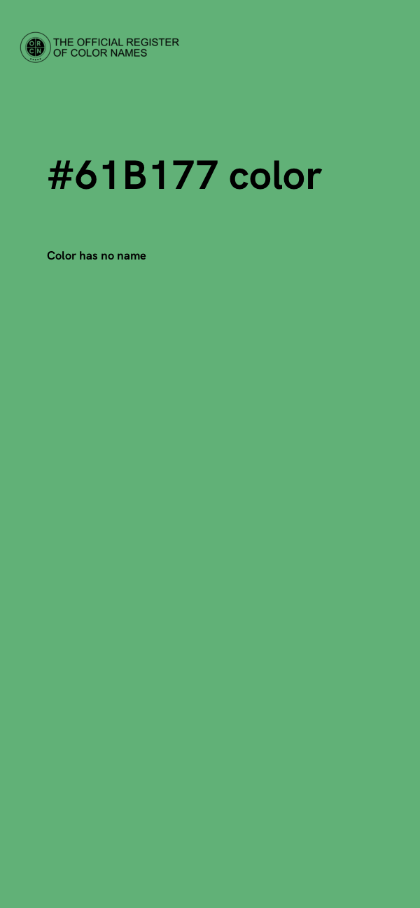 #61B177 color image
