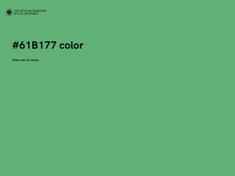 #61B177 color image