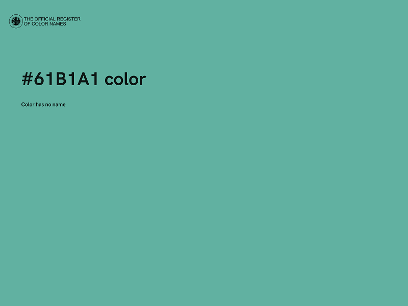 #61B1A1 color image