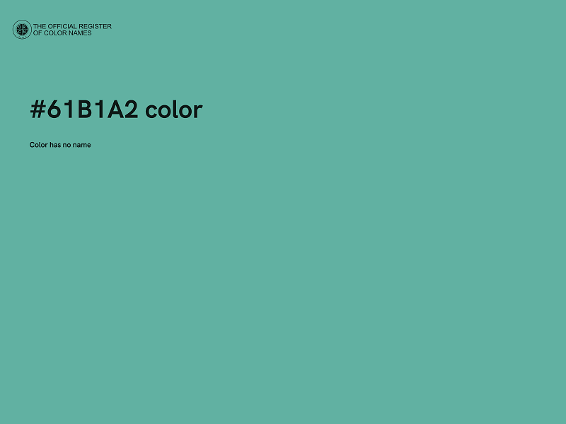#61B1A2 color image
