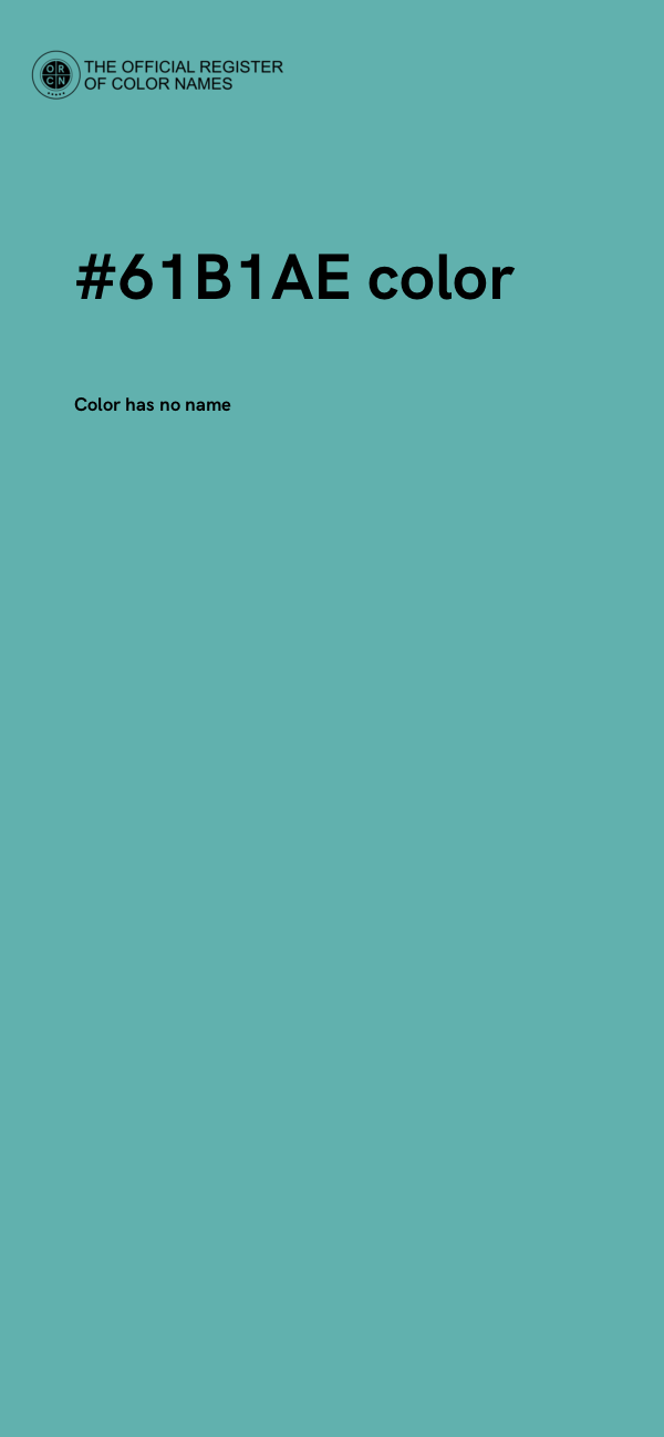 #61B1AE color image