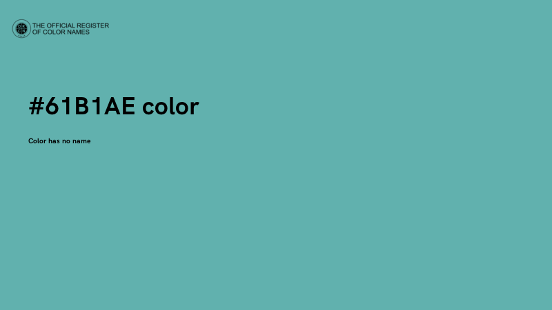 #61B1AE color image