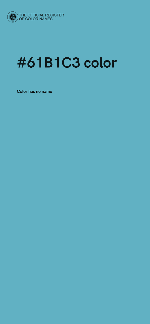 #61B1C3 color image
