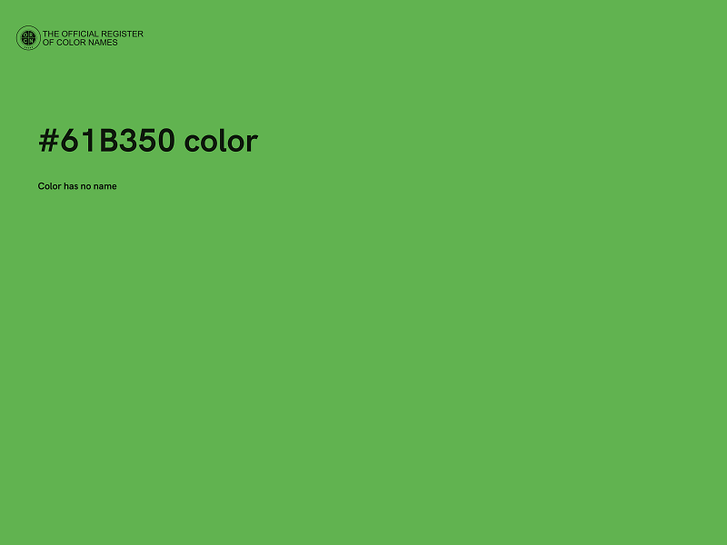 #61B350 color image