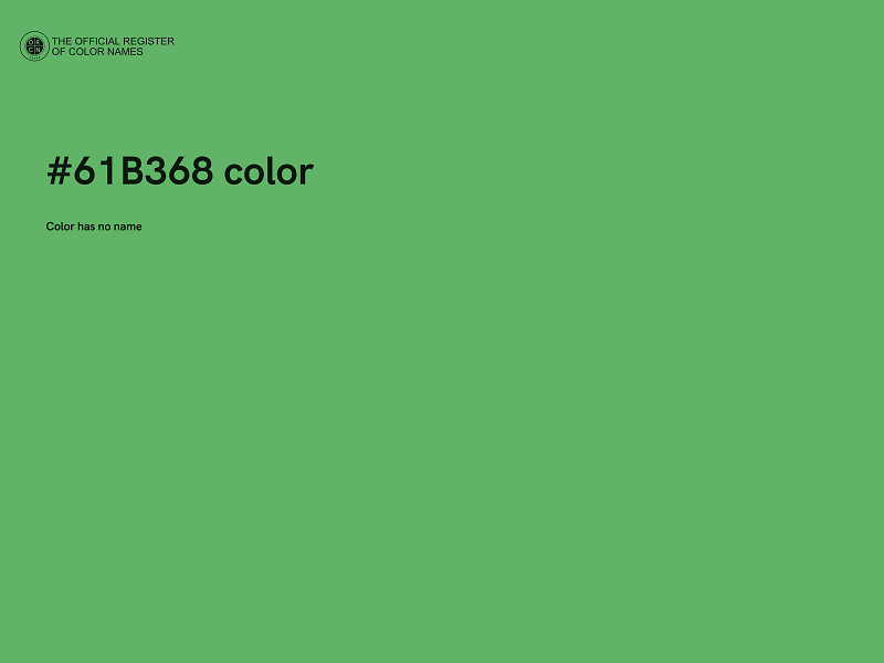 #61B368 color image